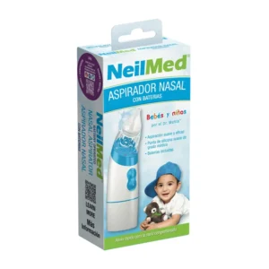 NeilMed Aspirador Nasal con Baterías | Limpieza Eficiente para Bebés y Niños